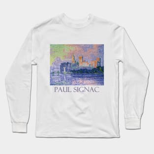 Chateau de Papes, Avignon (1900) by Paul Signac Long Sleeve T-Shirt